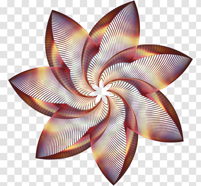 Flower Line Art Desktop Wallpaper Clip - Ornament Transparent PNG