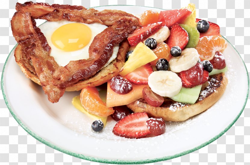 Full Breakfast French Toast Cora Dish - Food Transparent PNG