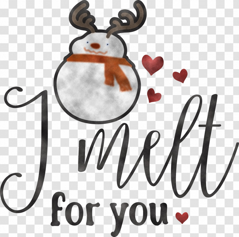 I Melt For You Snowman Transparent PNG