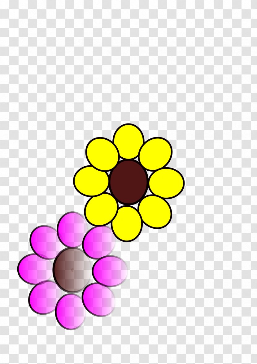 Flower Yellow Floral Design Clip Art - Purple Transparent PNG