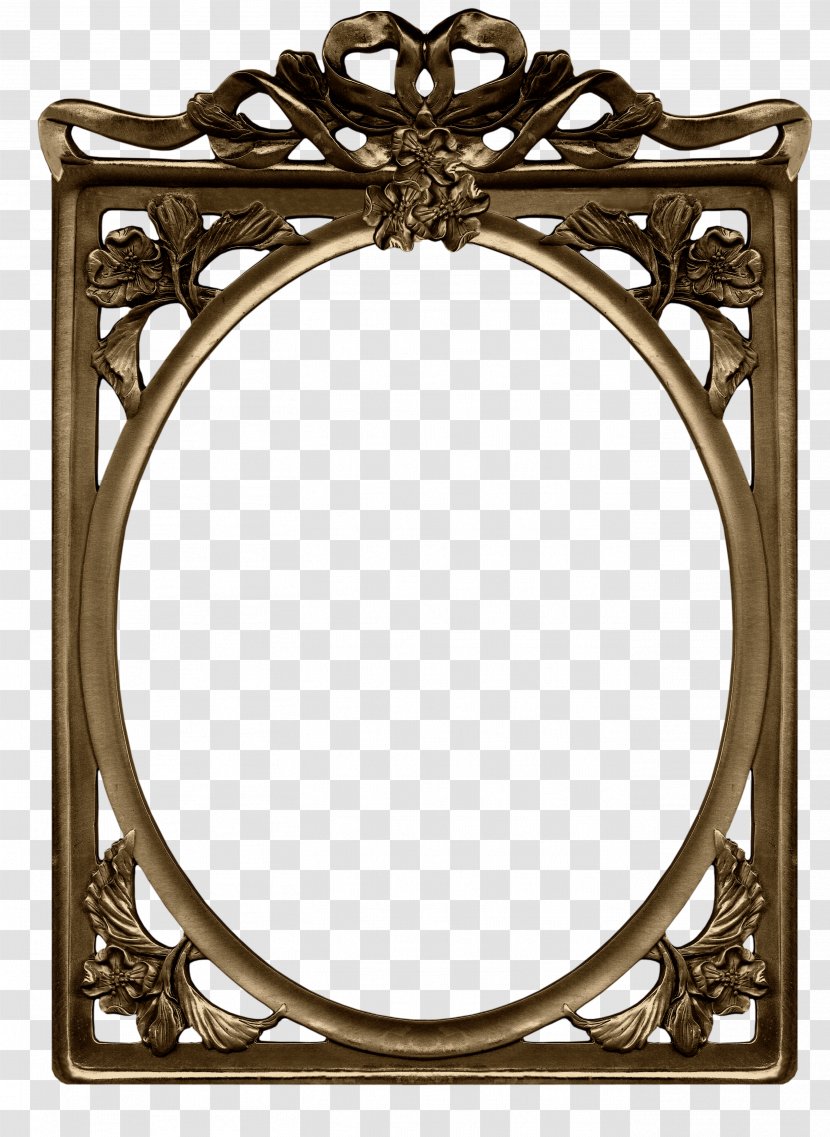 Picture Frames Gold Clip Art - Wall - Round Transparent PNG