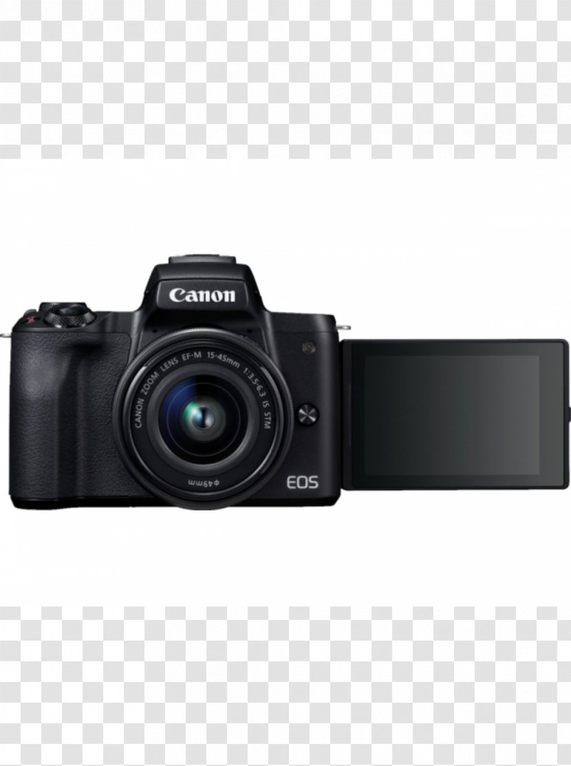 Canon EOS M50 EF Lens Mount Mirrorless Interchangeable-lens Camera - Single Reflex Transparent PNG