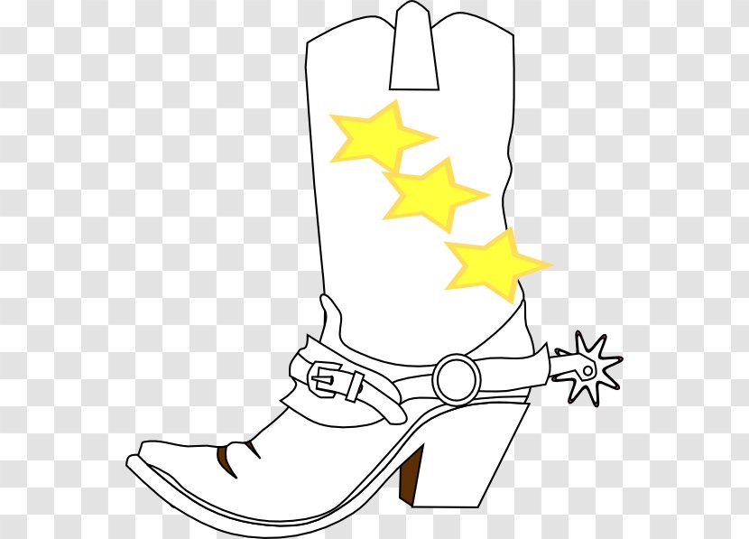 Clip Art Cowboy Boot Illustration - Leaf Transparent PNG
