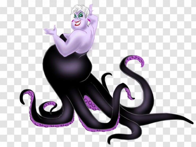 Ursula Ariel Maleficent Cruella De Vil Villain - Cat - Mermaid Transparent PNG
