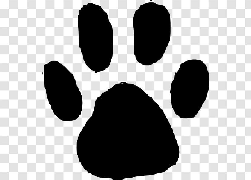 Dog Animal Track Footprint Paw Clip Art - Black - Dogs Printing Transparent PNG
