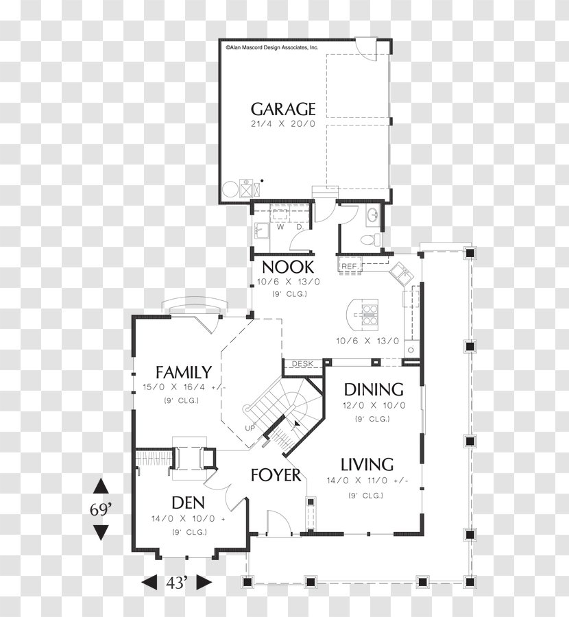 Floor Plan Paper House - Black And White - Design Transparent PNG