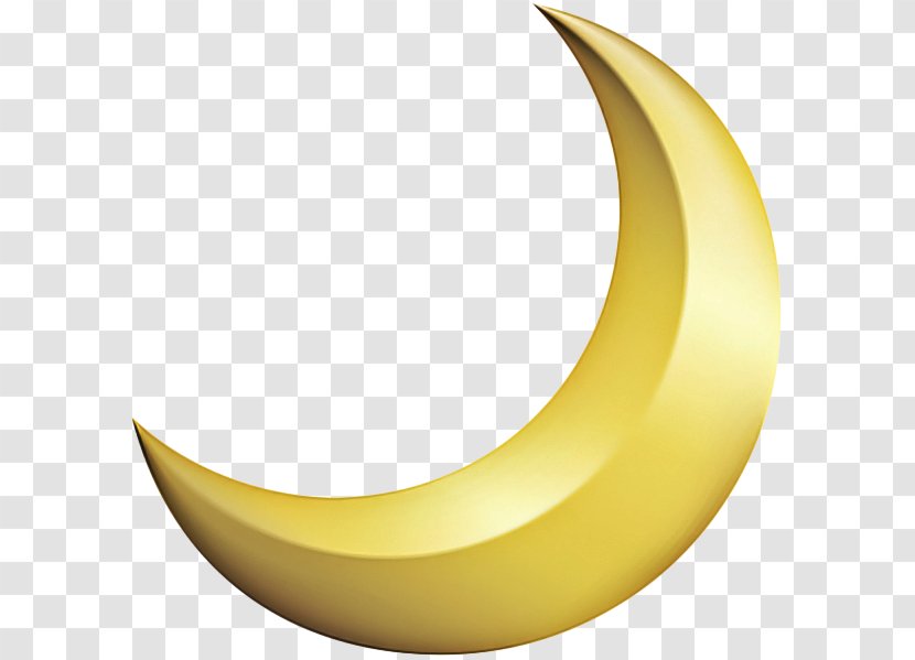 Banana Gold Yellow Crescent Design - Plant Symbol Transparent PNG