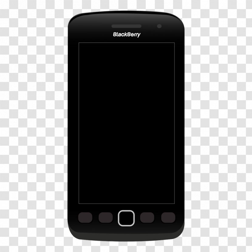 Feature Phone Smartphone Multimedia Mobile Device - Vector Black Model Transparent PNG