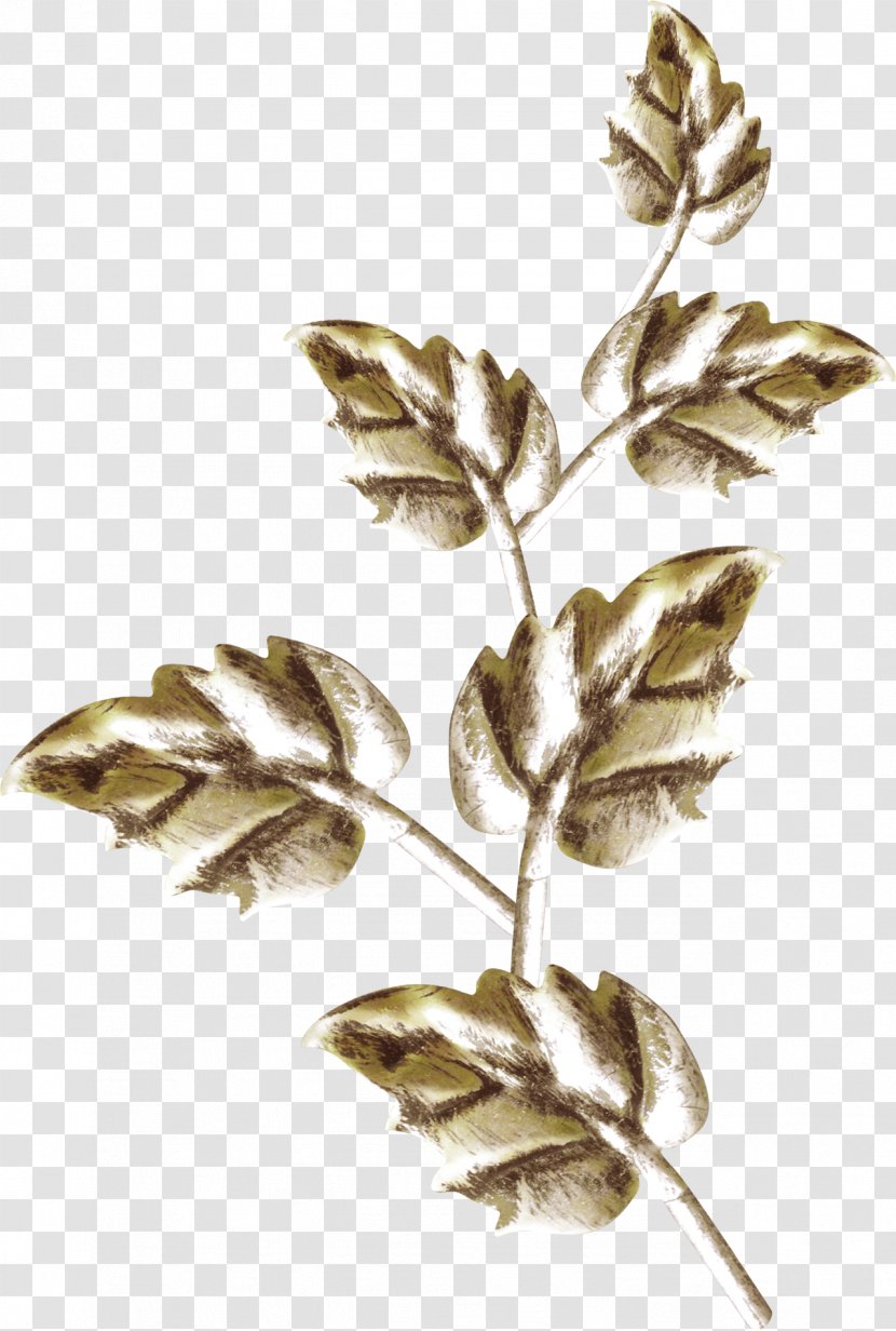 Leaf Twig Gold - Plant - Leaf,Bronze Leaves Transparent PNG