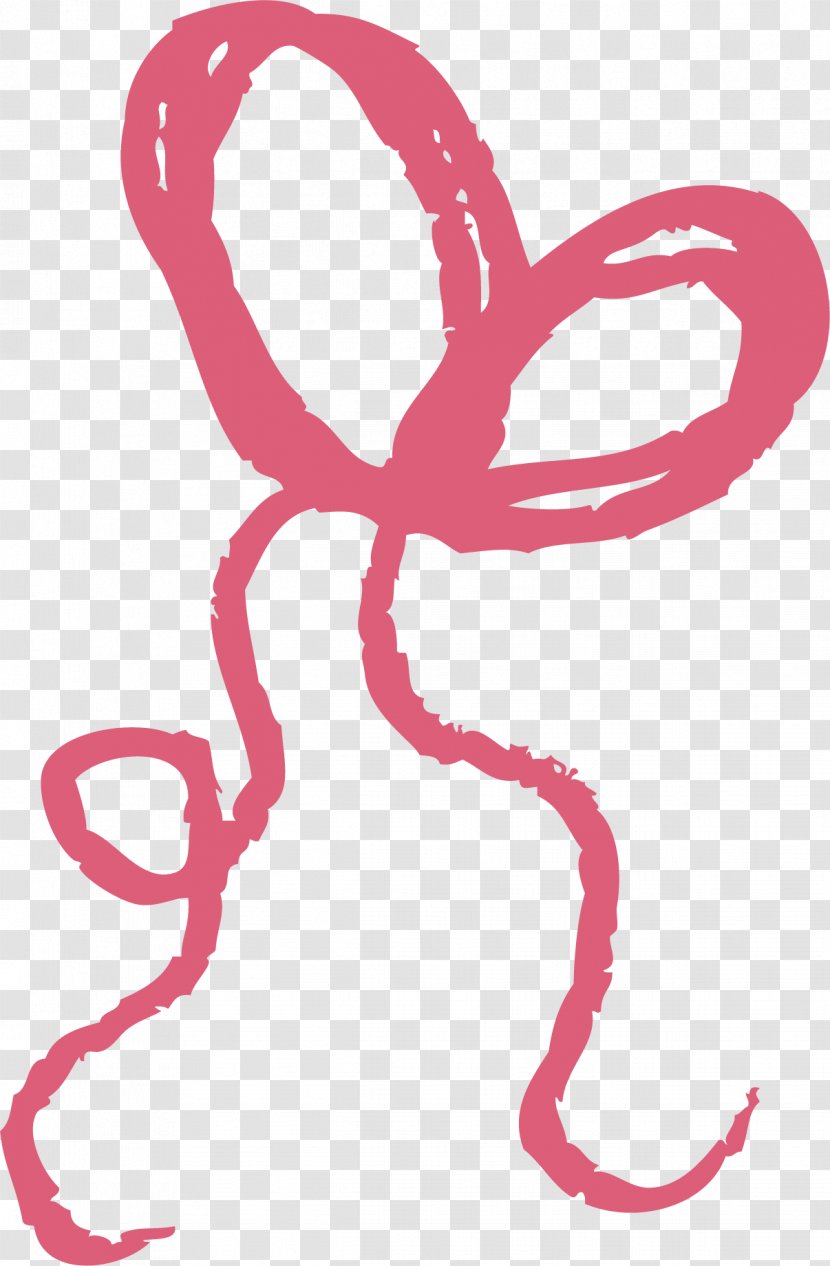 Pink Shoelace Knot Clip Art - Frame - Bowknot Transparent PNG