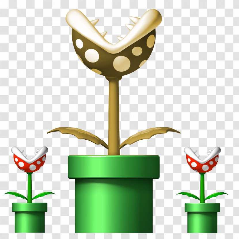 New Super Mario Bros Bros. Luigi - Flowerpot - Plants Transparent PNG