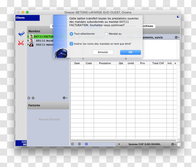 Screenshot Computer Program Text - Dossier - Facture Transparent PNG