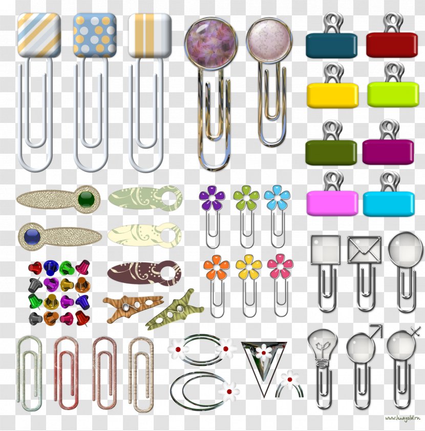Paper Clip Stationery Office Supplies Art - Body Jewelry Transparent PNG