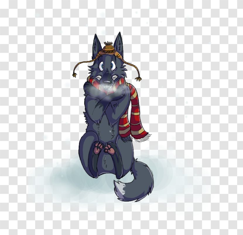 Whiskers Cat Dog Cartoon - It's Snowing Transparent PNG