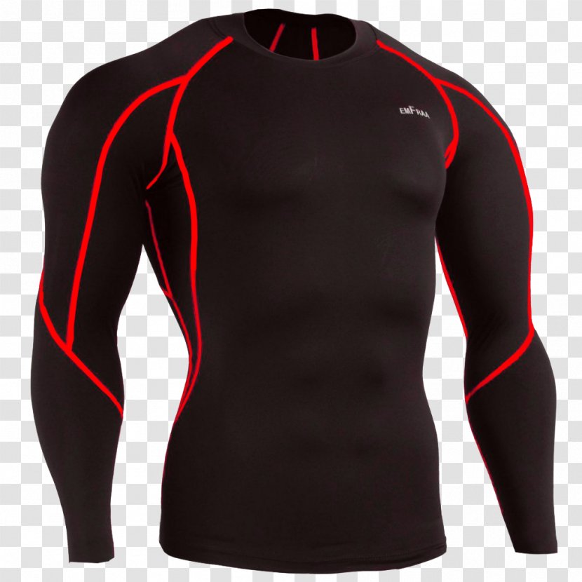 Long-sleeved T-shirt Rash Guard Clothing - Heart - Reebok Transparent PNG