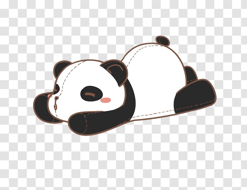 Giant Panda Red Cuteness Illustration - Animal - Lovely Hand-painted Transparent PNG