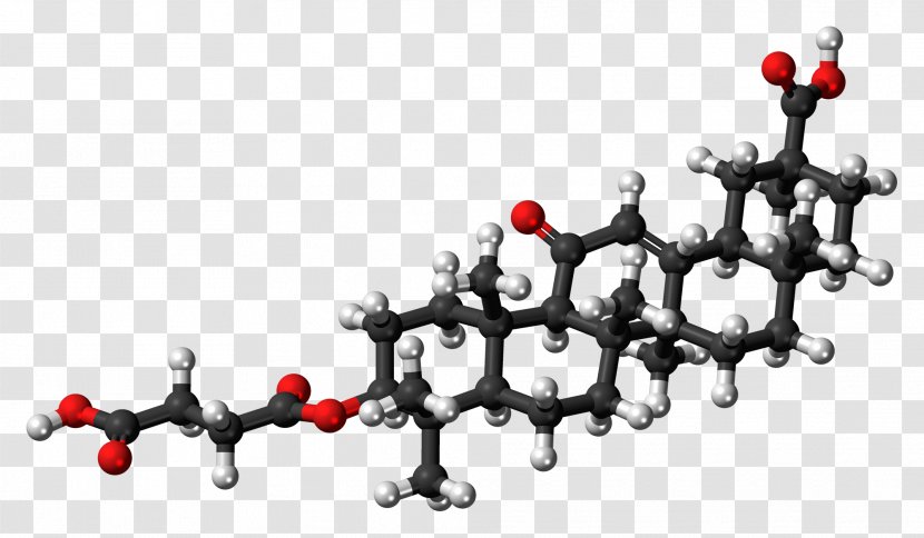 Ball-and-stick Model Carbenoxolone Prostaglandin Skeletal Formula Glycyrrhizin - F2alpha - Glycyrrhiza Transparent PNG