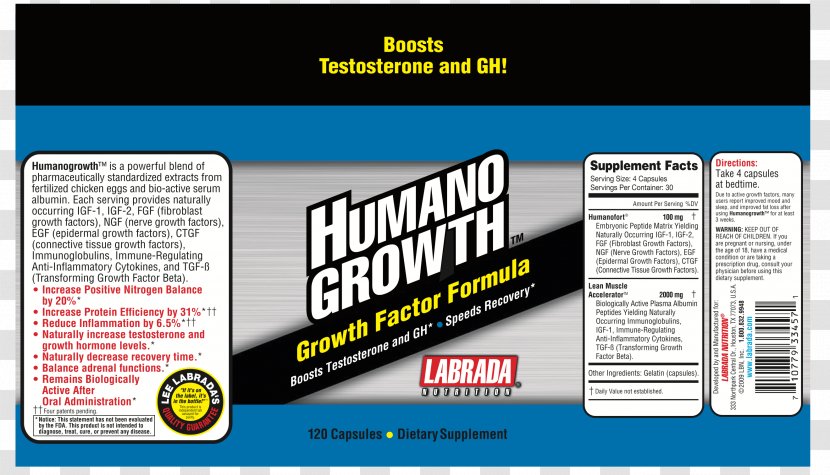 Labrada Nutrition Wachstum Capsule Formula Formel - Display Advertising Transparent PNG
