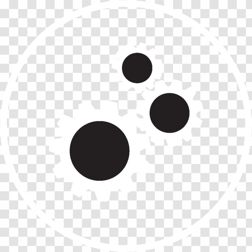 Circle Point Desktop Wallpaper - Black And White Transparent PNG