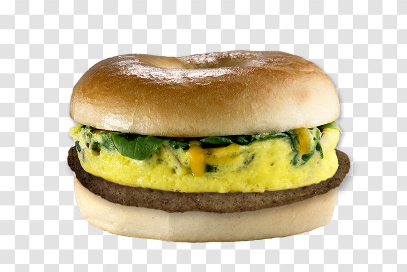 Breakfast Sandwich Hamburger Fast Food Omelette - Salmon Burger - Bagel Transparent PNG