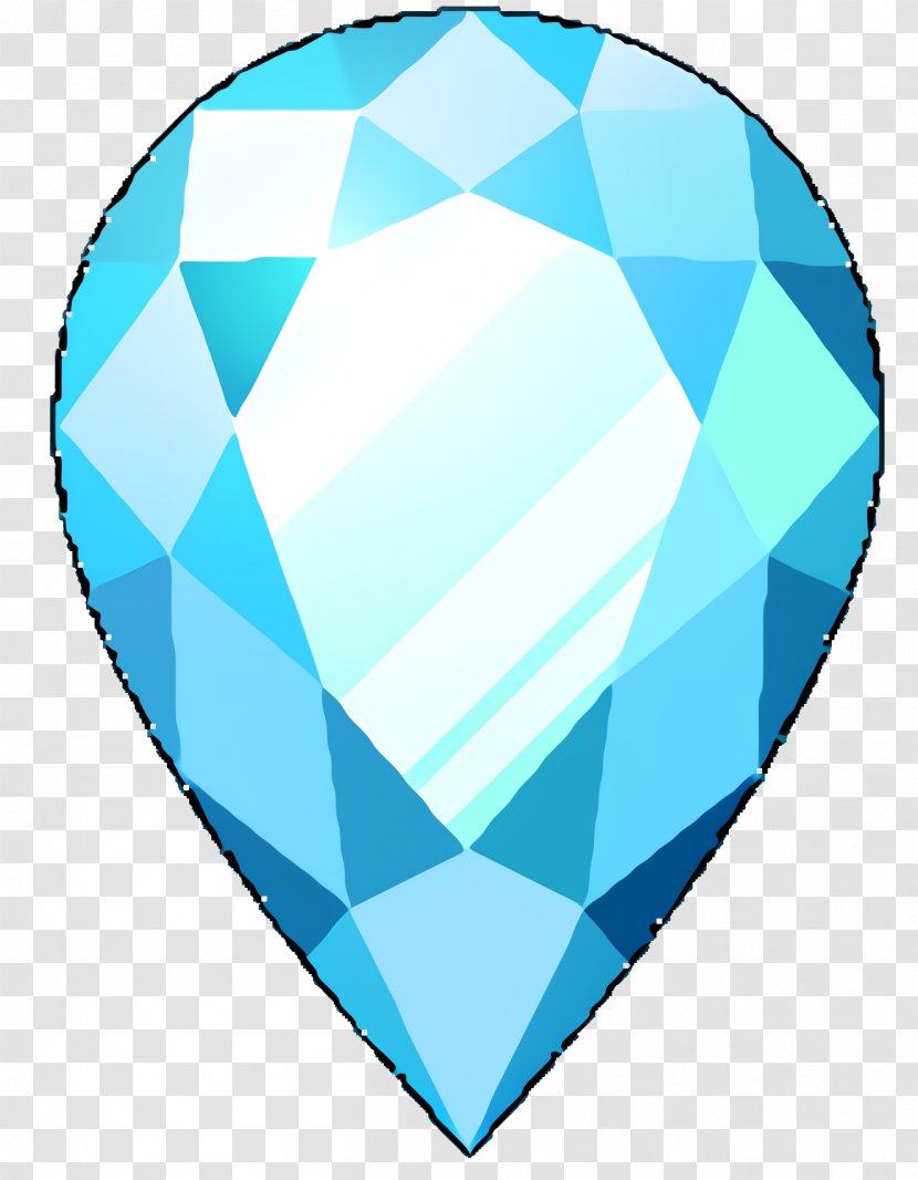 Gemstone Aqua - Blue - Azure Teal Transparent PNG