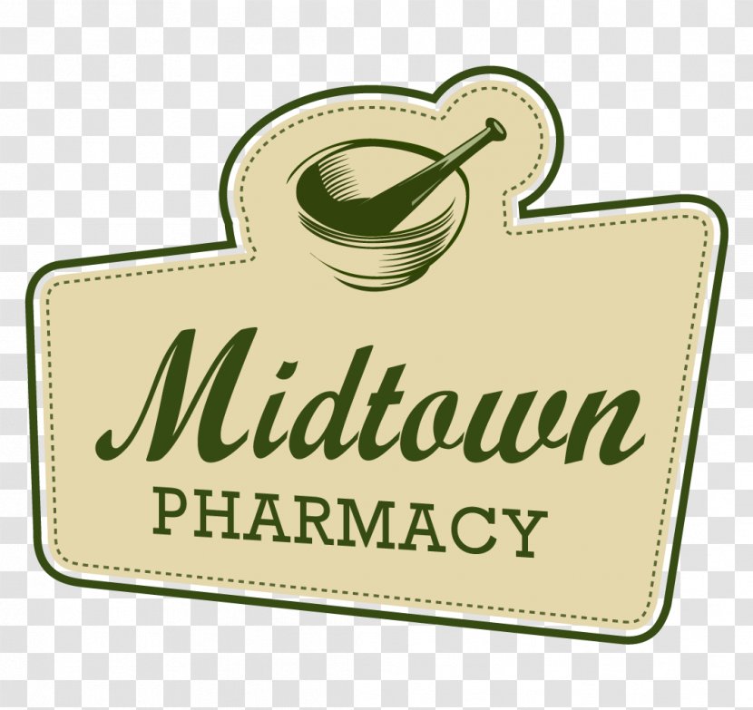 Whitsett Midtown Pharmacy Label Green - Dose Transparent PNG