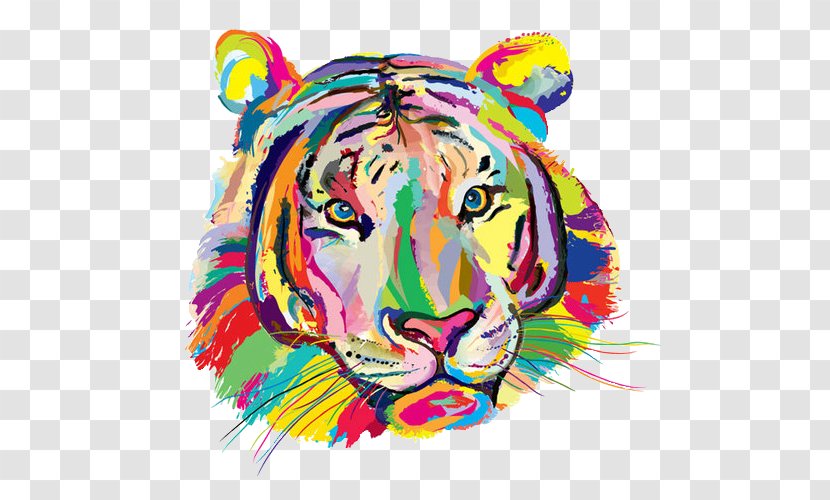 Tiger Felidae - Drawing Transparent PNG
