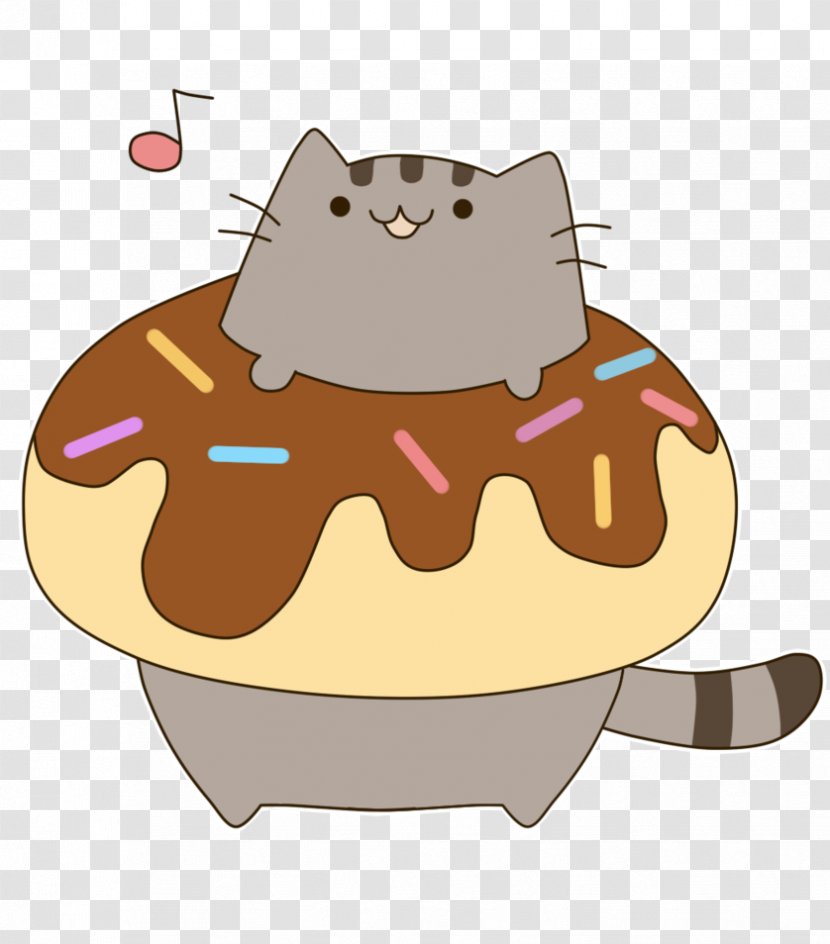 Donuts Pusheen Cream Cat Cupcake - Snout - Donut Transparent PNG