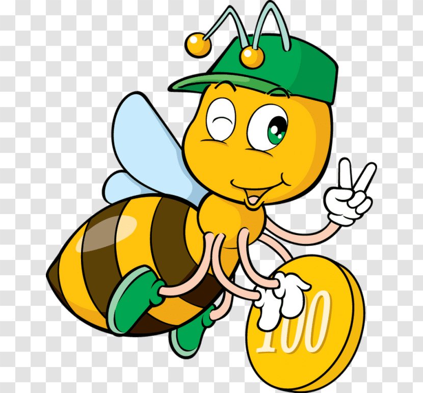 Insect Honey Bee Cartoon - Yellow - Manchester Transparent PNG