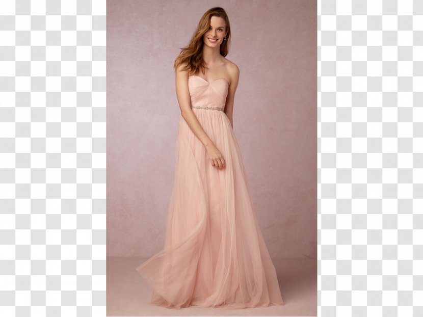 Wedding Dress Bridesmaid BHLDN - Watercolor - Blush Floral Transparent PNG