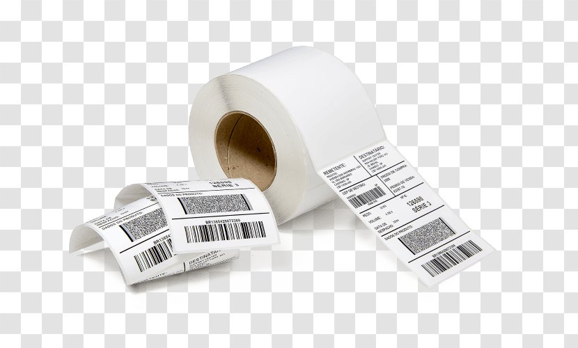 Paper Label Barcode Adhesive Etiqueta Adesiva - Printer Transparent PNG