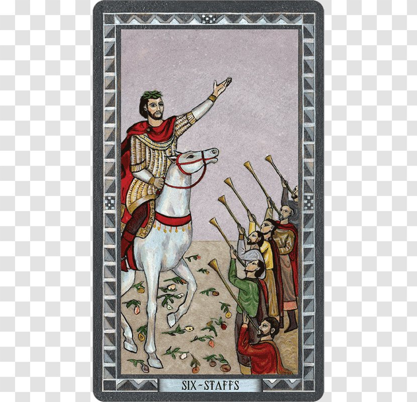 The Byzantine Tarot: Wisdom From An Ancient Empire Six Of Wands Suit Two Swords - Pentacle - Style Transparent PNG