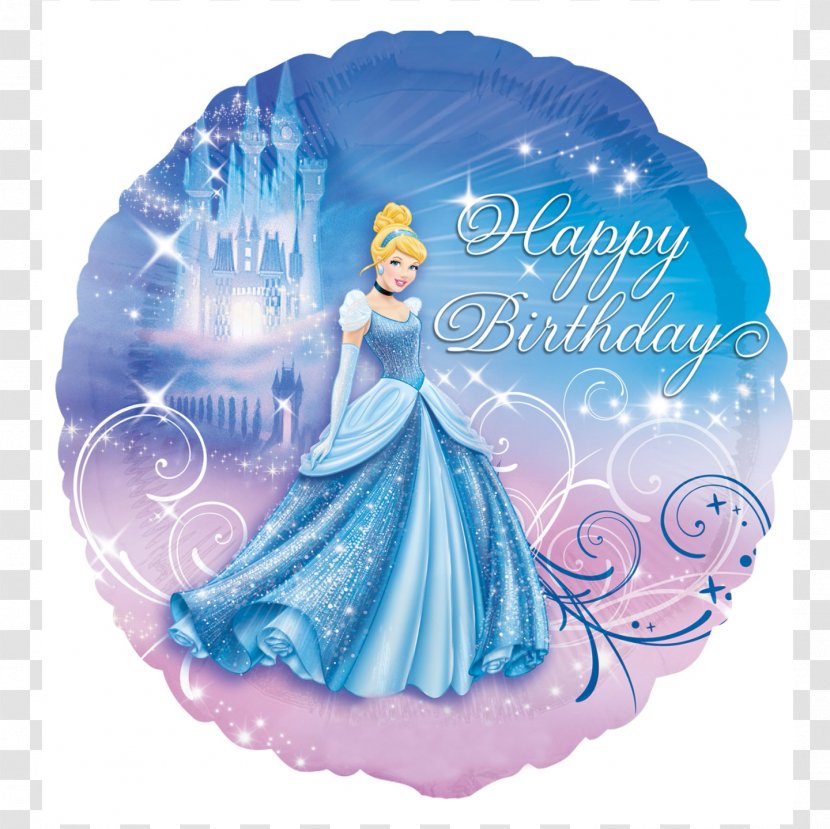 Birthday Mylar Balloon Cinderella Party - Children S - Material Transparent PNG