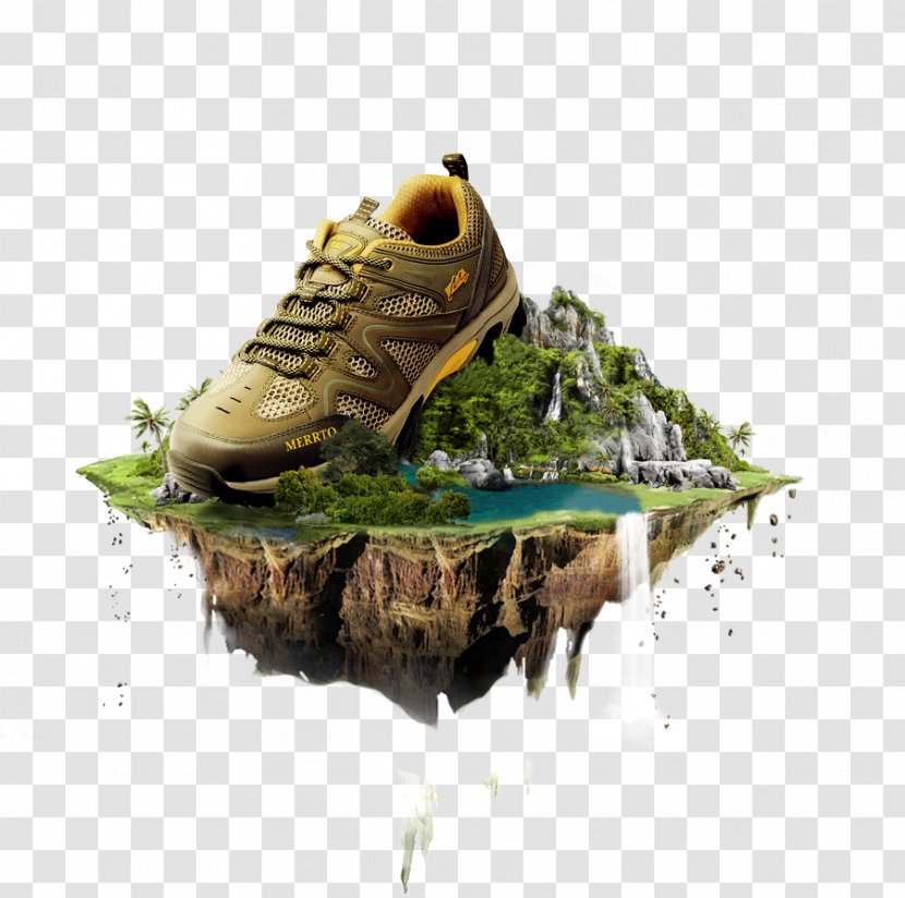 Advertising Poster - Outdoor Shoe - Creative Shoes Transparent PNG