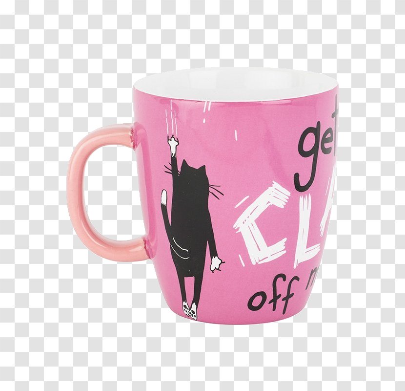 Mug Coffee Cat Ceramic Hatley - Claw Transparent PNG