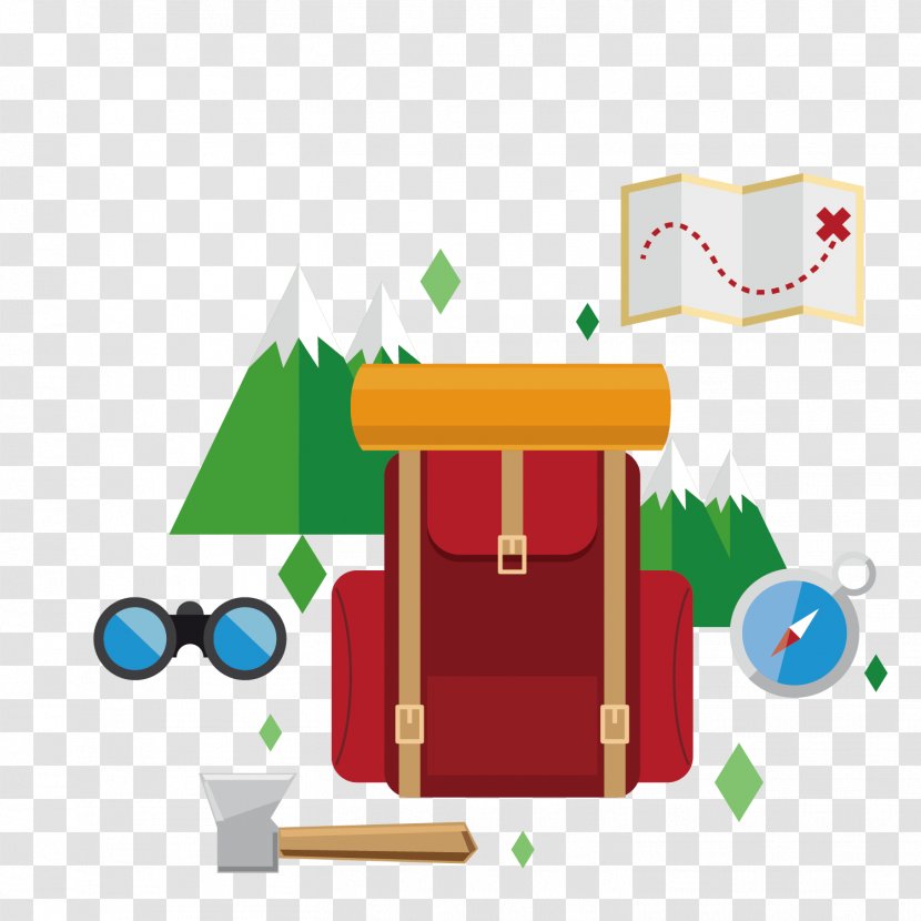 Clip Art - Play - Vector Pattern Material Around The Backpack Transparent PNG