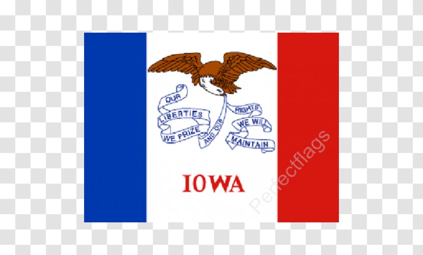 Mason City Flag Of Iowa State Mount Ayr - Daughters The American Revolution Transparent PNG