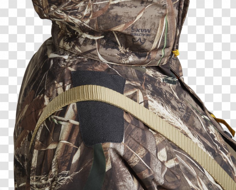 Military Camouflage Khaki Clothing Jacket - Waterproof Fabric Transparent PNG