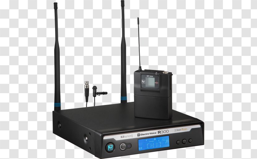 Wireless Microphone Electro-Voice Electro Voice R300-HD Lavalier - Public Address Systems - Dynamic Wave Pattern Transparent PNG