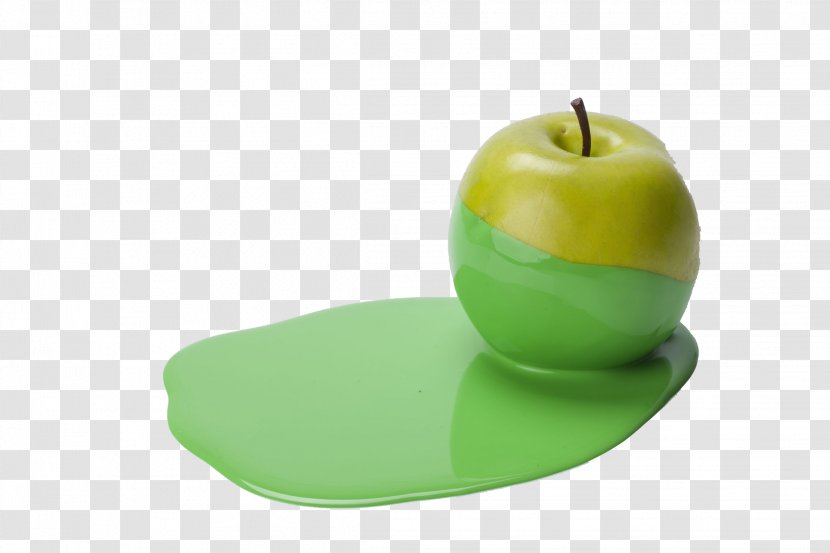 Granny Smith Green - Heart - The Dye On Apple Transparent PNG