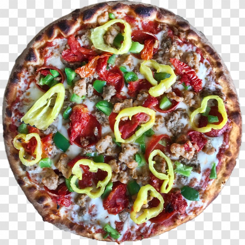 California-style Pizza Sicilian Cuisine Of The United States - Dish - Italian Tomato Pie Transparent PNG