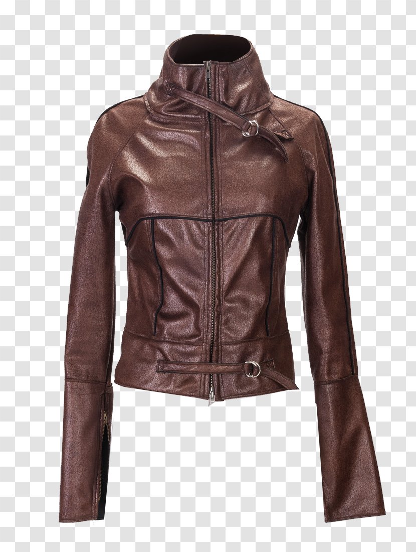 Leather Jacket Collar Artificial - Clothing Transparent PNG