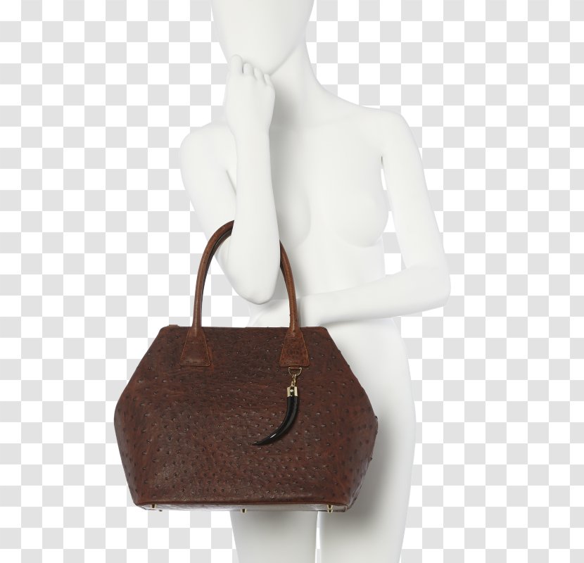 Handbag Tote Bag Satchel Leather - Black - Ostrich Material Transparent PNG