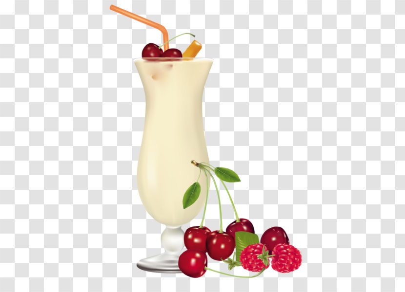 Cocktail Garnish Rum Milkshake Non-alcoholic Drink - Cherry Transparent PNG