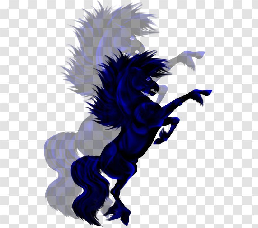 Stallion Mustang Clip Art - Black Transparent PNG