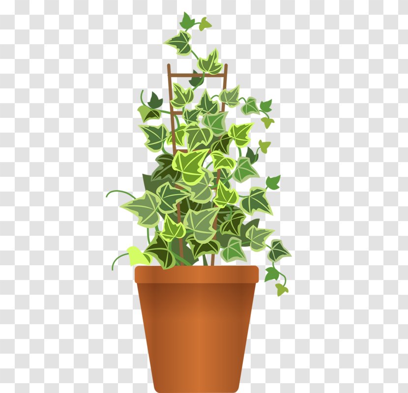 Flowerpot Houseplant Garden Clip Art - Plant Stem Transparent PNG