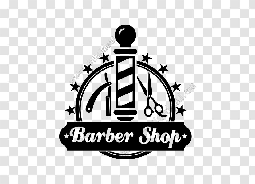 Barber Hairdresser Beauty Parlour Hairstyle Logo Design - Black And White - Salon Ideas Transparent PNG