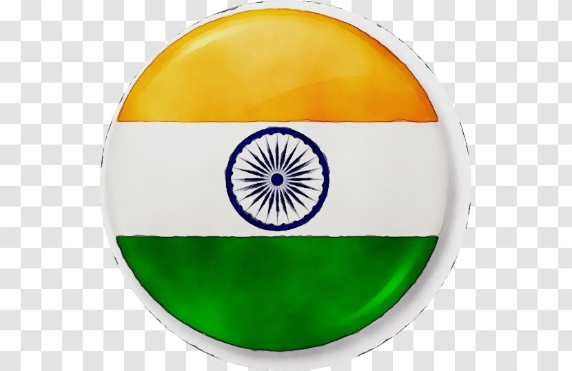 India Independence Day Watercolor Background - Emblem Badge Transparent PNG