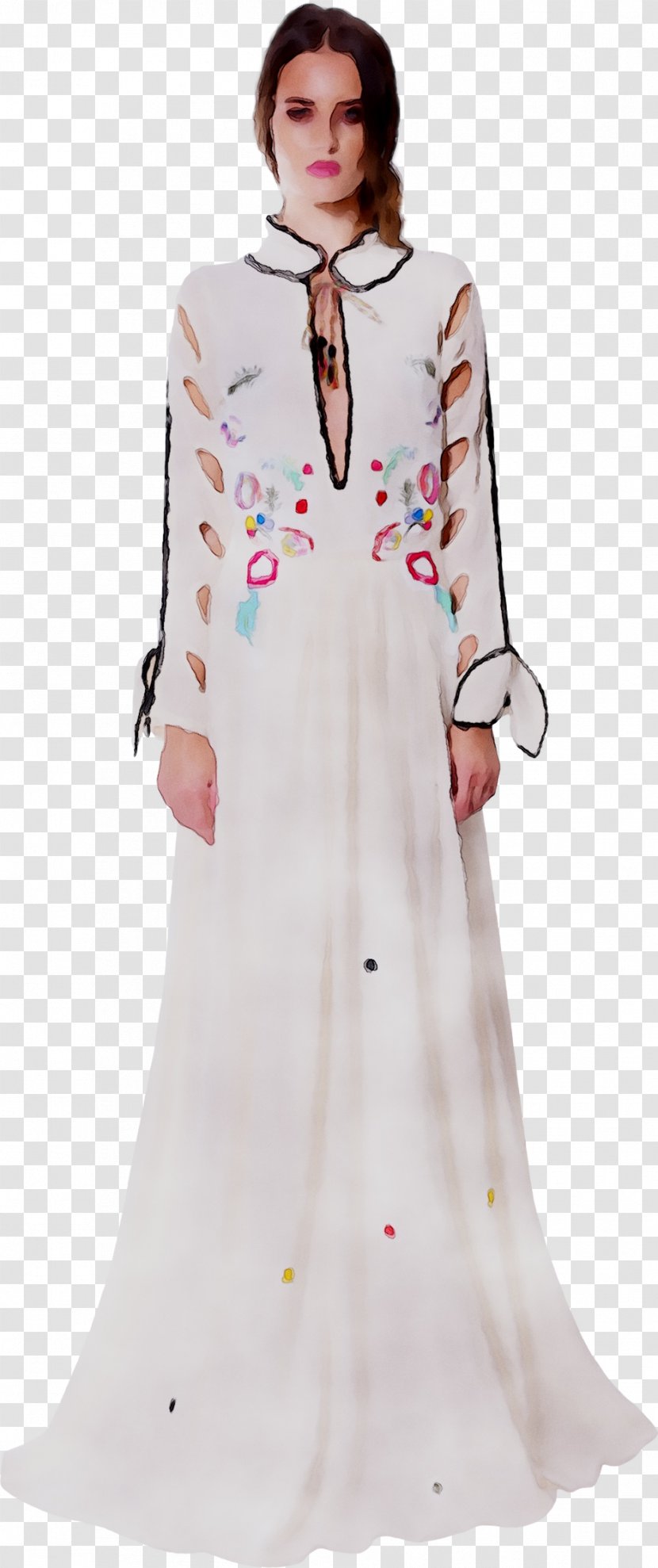 Sleeve Dress Neck Costume - Robe - Day Transparent PNG
