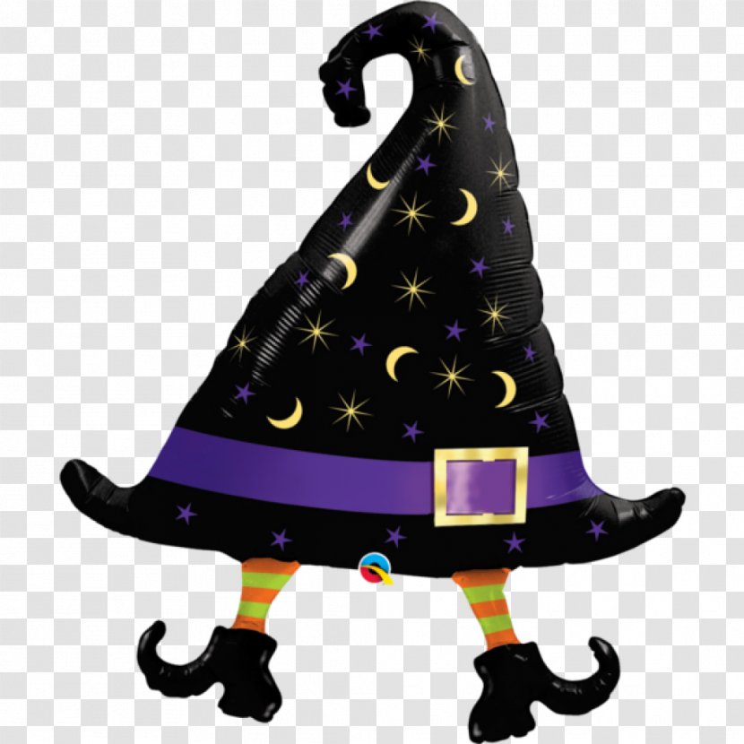 Witch Hat Toy Balloon Halloween - Witchcraft Transparent PNG